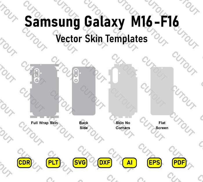 Samsung Galaxy M16-F16 Vector Skin Cut Files