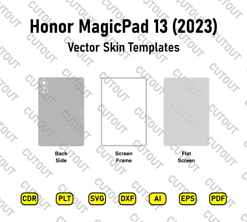 Honor MagicPad 13 2023 Vector Skin Cut Files