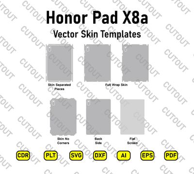 Honor Pad X8a Vector Skin Cut Files