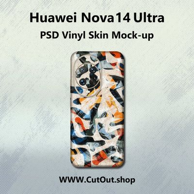 ​Maqueta de skin PSD para el smartphone Huawei Nova 14 Ultra