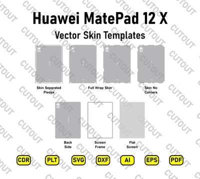 Huawei MatePad 12 X 2024 Vector Skin Cut Files