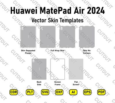 Huawei MatePad Air 2024 Vector Skin Cut Files