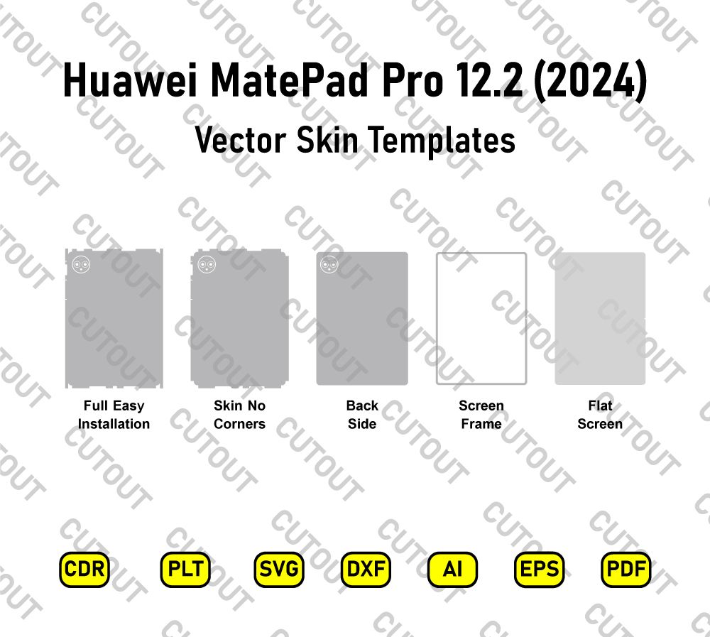 Huawei MatePad Pro 12.2 2024 Vector Skin Cut Files