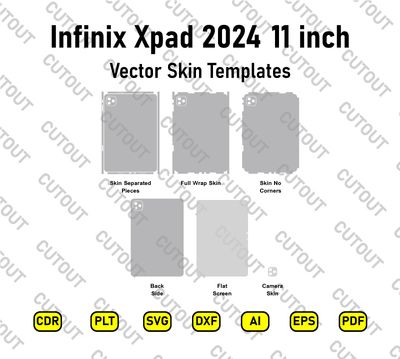 ​Archivos de corte vectorial para Infinix Xpad 2024 de 11 pulgadas
