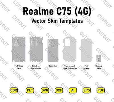 Realme C75 4G Vector Skin Cut Files