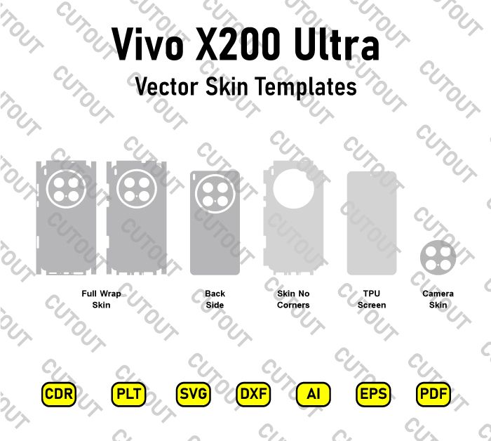 Vivo X200 Ultra Vector Skin Cut Files