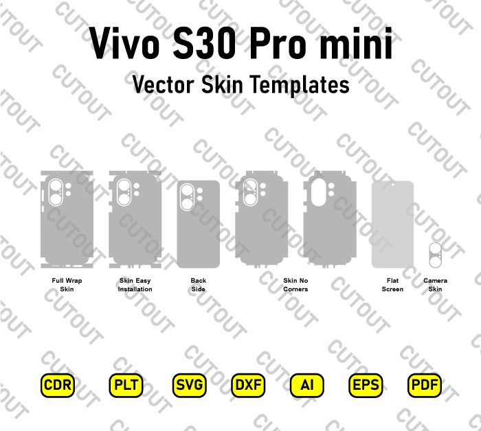 Vivo S30 Pro mini Vector Skin Cut Files