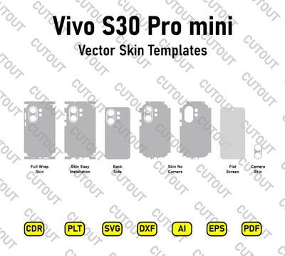 ​Vivo S30 Pro mini Vektor-Skin-Schnittdateien