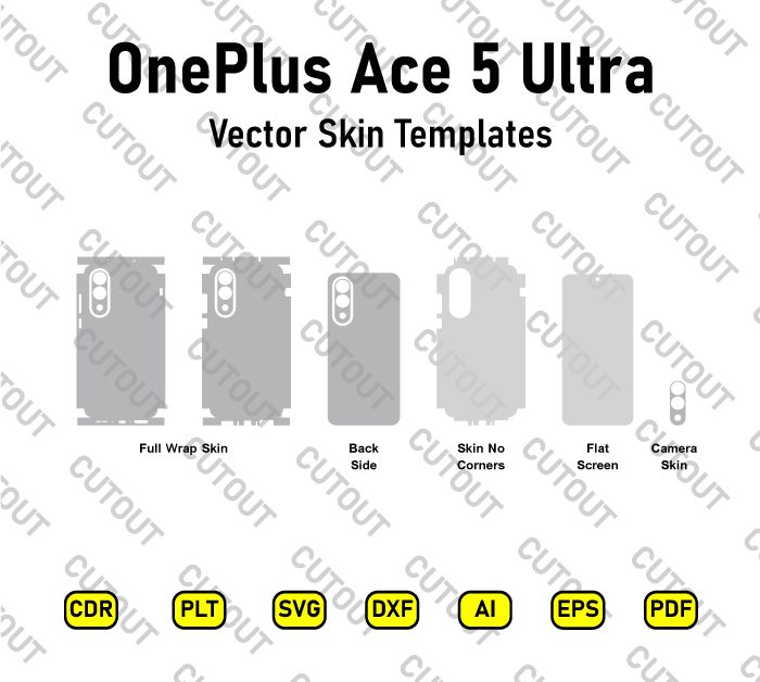 OnePlus Ace 5 Ultra Vector Skin Cut Files