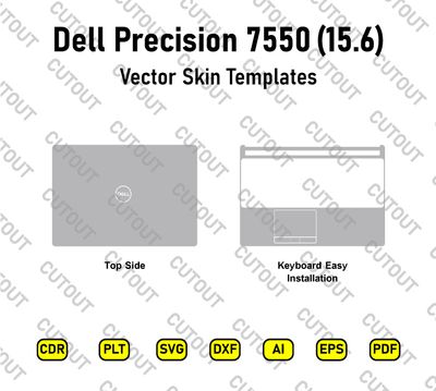 Dell Precision 7550 Vector Skin Cut Files