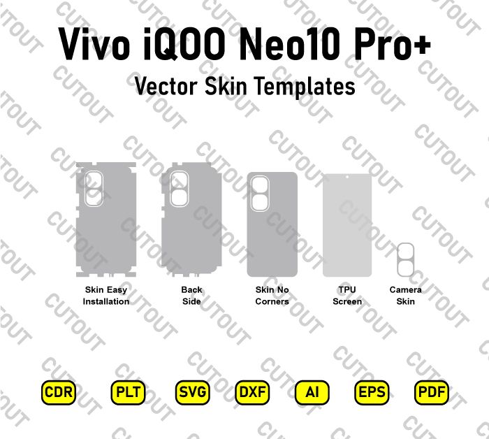 Vivo iQOO Neo10 Pro+ Vector Skin Cut Files