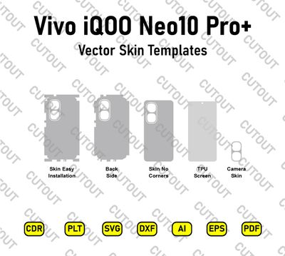 Vivo iQOO Neo10 Pro+ Vector Skin Cut Files