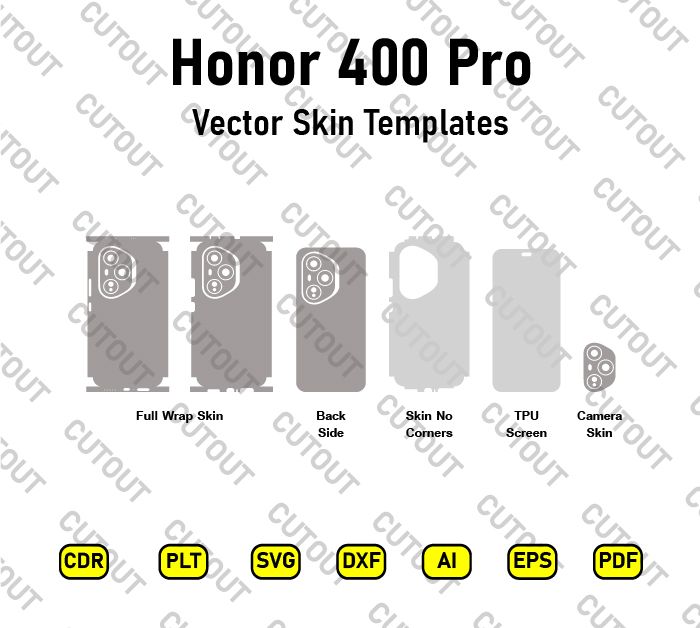 Honor 400 Pro Vector Skin Cut Files
