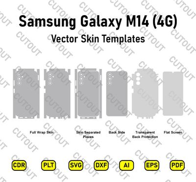 Samsung Galaxy M14 4G Vector Skin Cut Files