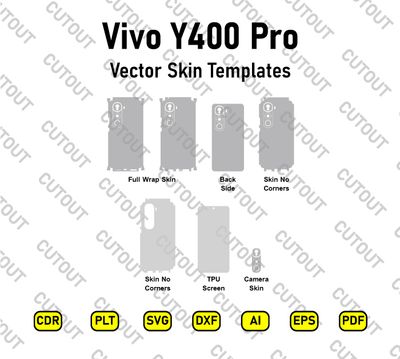 ​Archivos de corte vectorial para el Vivo Y400 Pro