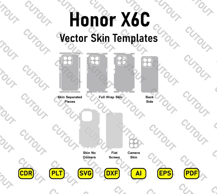 Honor X6c Vector Skin Cut Files
