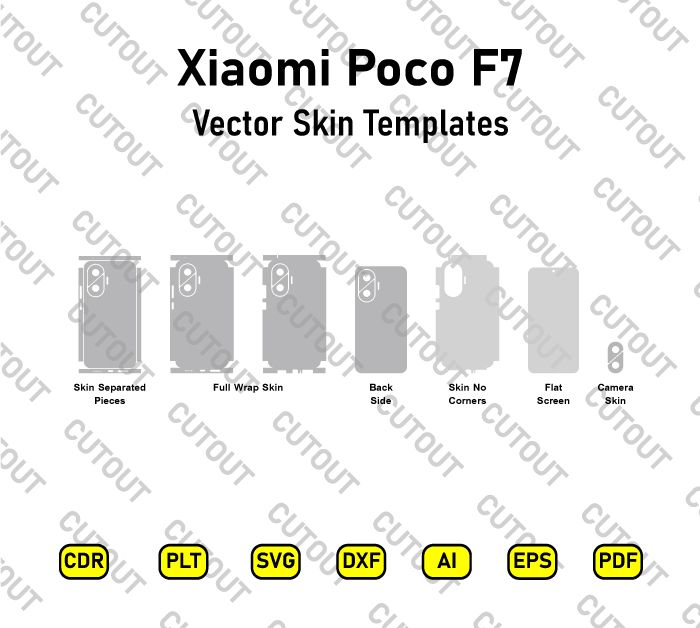 Xiaomi Poco F7 Vector Skin Cut Files