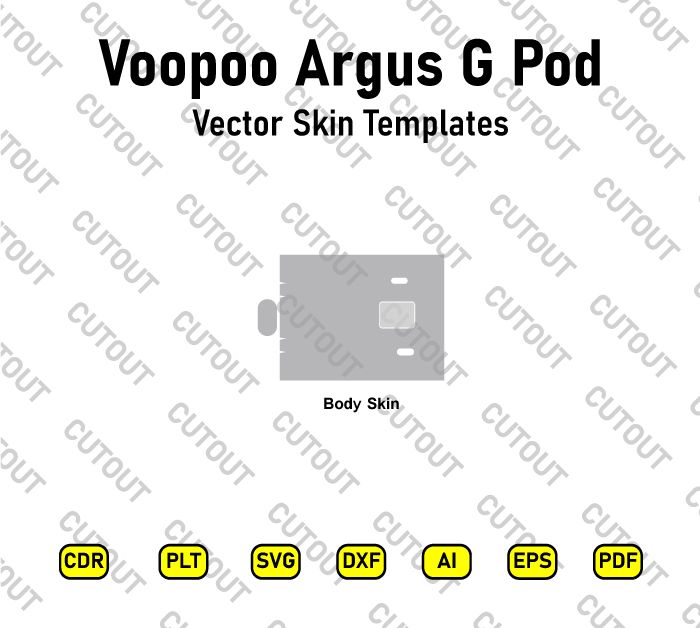Voopoo Argus G Pod Vector Skin Cut Files