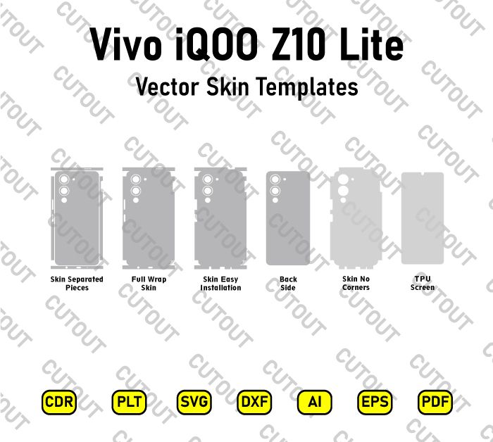 Vivo iQOO Z10 Lite Vector Skin Cut Files