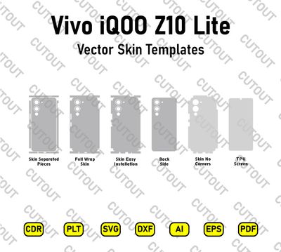 ​Vivo iQOO Z10 Lite Vektor-Skin-Schnittdateien