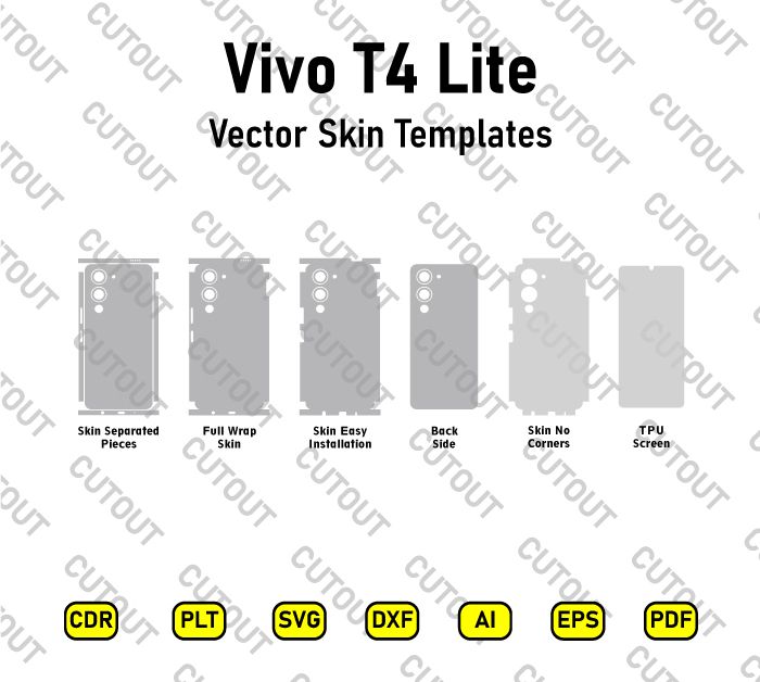 Vivo T4 Lite Vector Skin Cut Files
