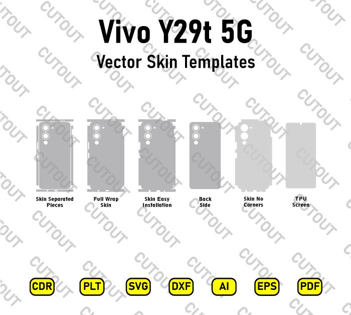 Vivo Y29t 5G Vector Skin Cut Files