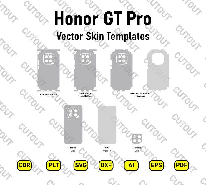 Honor GT Pro Vector Skin Cut Files