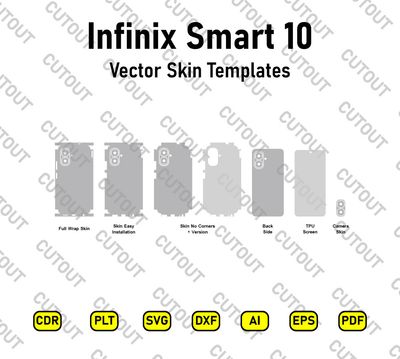 Infinix Smart 10 (X6725) Vector Skin Cut Files