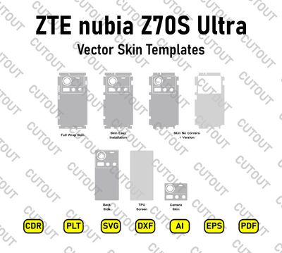 ZTE nubia Z70S Ultra Vector Skin Cut Files
