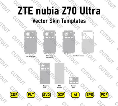 ZTE nubia Z70 Ultra Vector Skin Cut Files