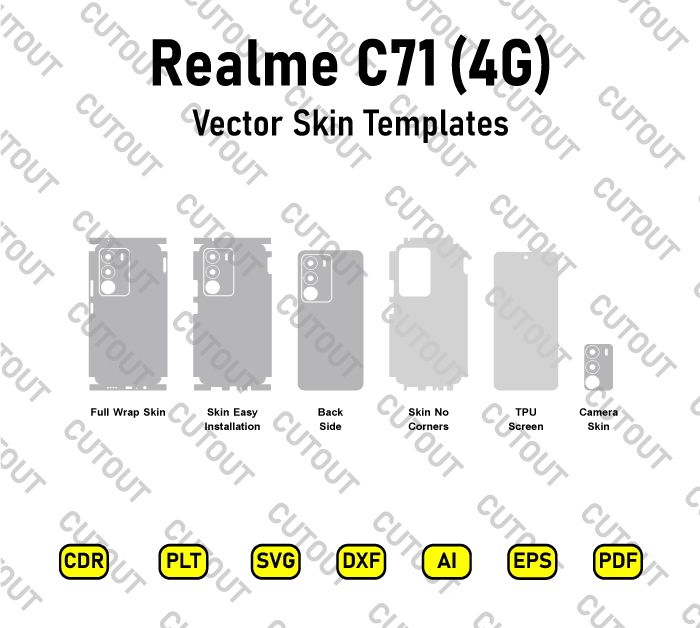 Realme C71 (4G) Vector Skin Cut Files