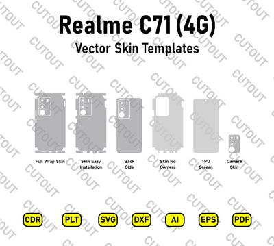Realme C71 (4G) Vector Skin Cut Files