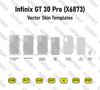 Infinix GT 30 Pro (X6873) Vector Skin Cut Files