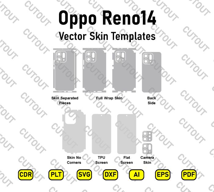 Oppo Reno 14 Vector Skin Cut Files