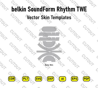belkin SoundForm Rhythm True Wireless Earbuds Vector Skin Cut Files