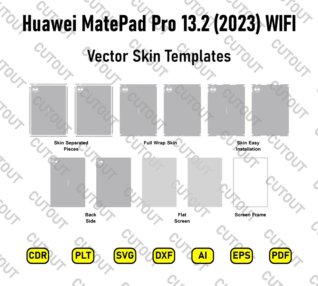 Huawei MatePad Pro 13.2 2023 WIFI Vector Skin Cut Files