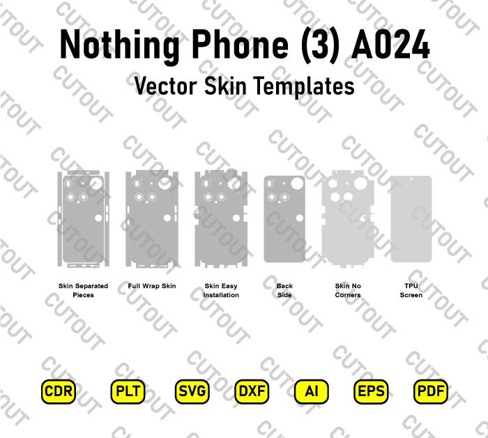 Nothing Phone (3) A024 Vector Skin Cut Files