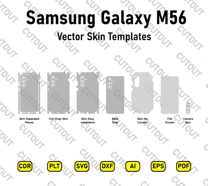 Samsung Galaxy M56 Vector Skin Cut Files