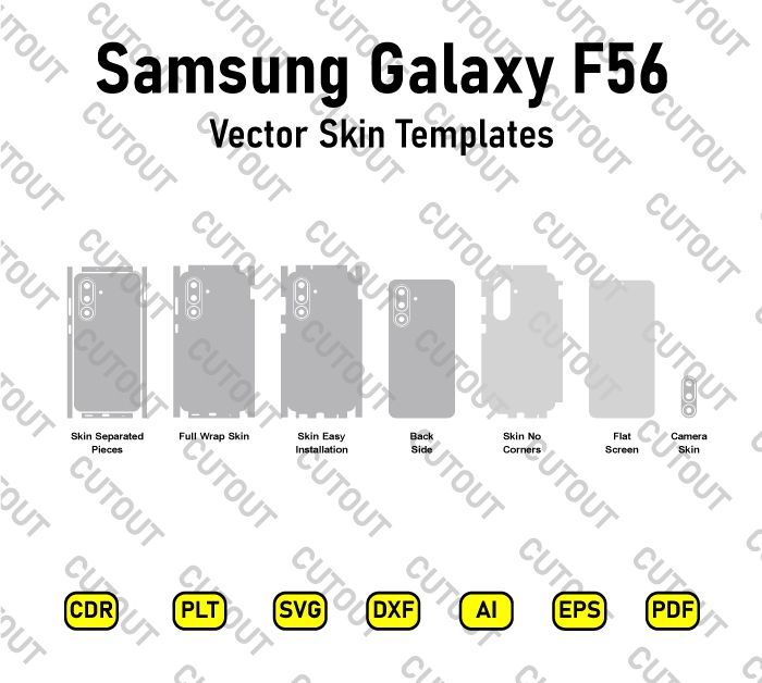 Samsung Galaxy F56 Vector Skin Cut Files