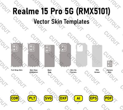 Realme 15 Pro 5G RMX5101 Vector Skin Cut Files
