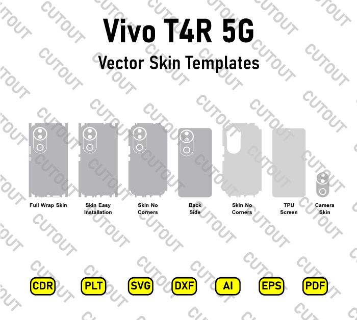 Vivo T4R 5G Vector Skin Cut Files