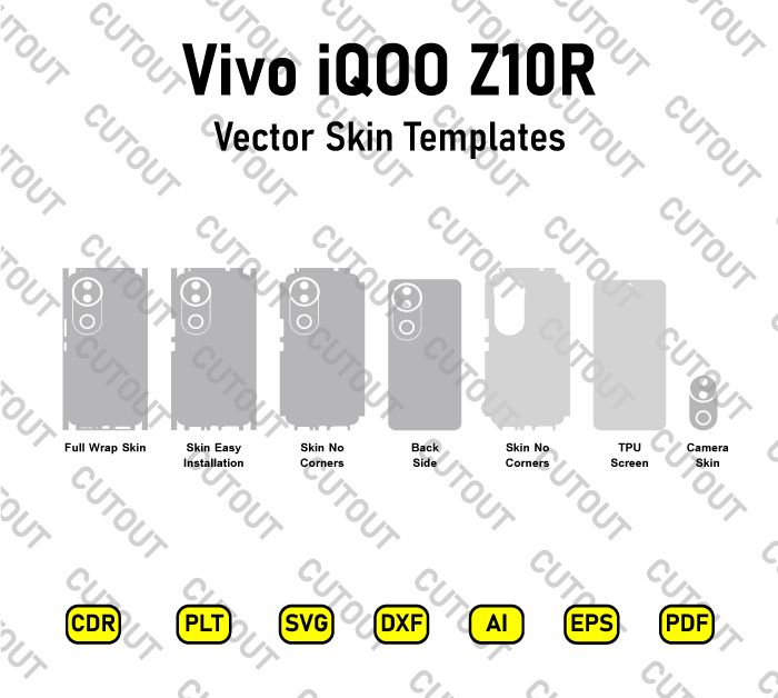Vivo iQOO Z10R Vector Skin Cut Files