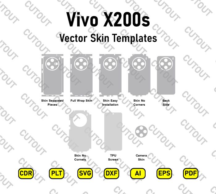 Vivo X200s Vector Skin Cut Files