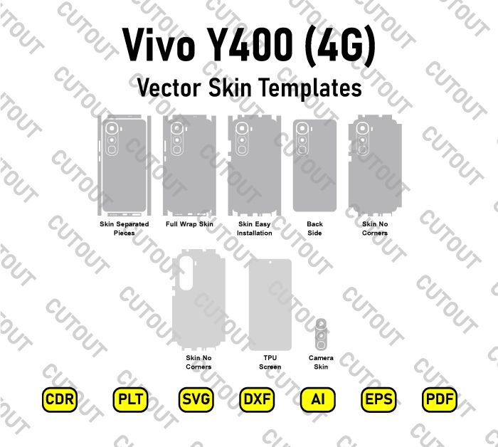Vivo Y400 4G Vector Skin Cut Files