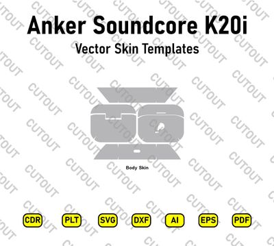 Anker Soundcore  K20i Vector Skin Cut Files