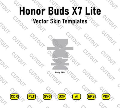 Honor Buds X7 Lite Vector Skin Cut Files