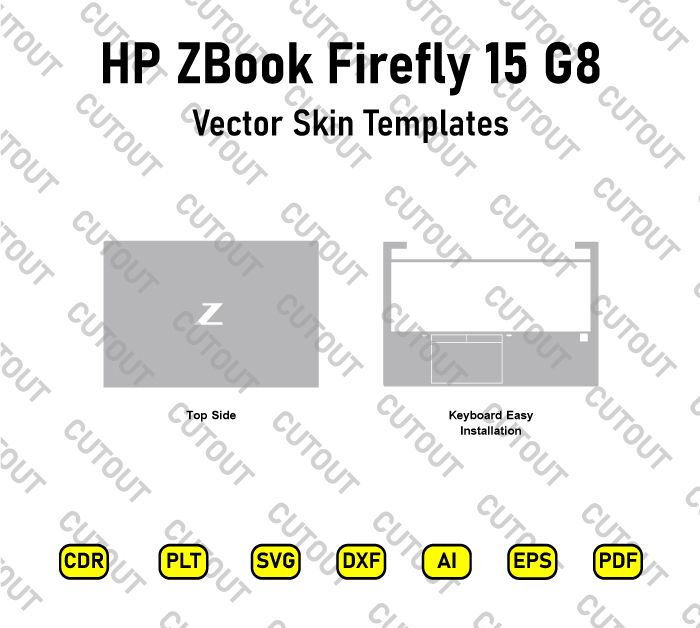 HP ZBook Firefly 15 G8 Vector Skin Cut Files