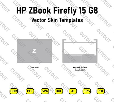 HP ZBook Firefly 15 G8 Vector Skin Cut Files