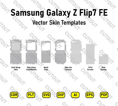 Samsung Galaxy Z Flip7 FE Vector Skin Cut Files