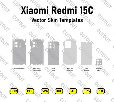 Xiaomi Redmi 15C Vector Skin Cut Files